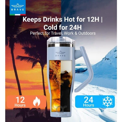 Brave Temp Guard Vacuum Insulated Travel Mug 1200ml - Sky Blue product photo
