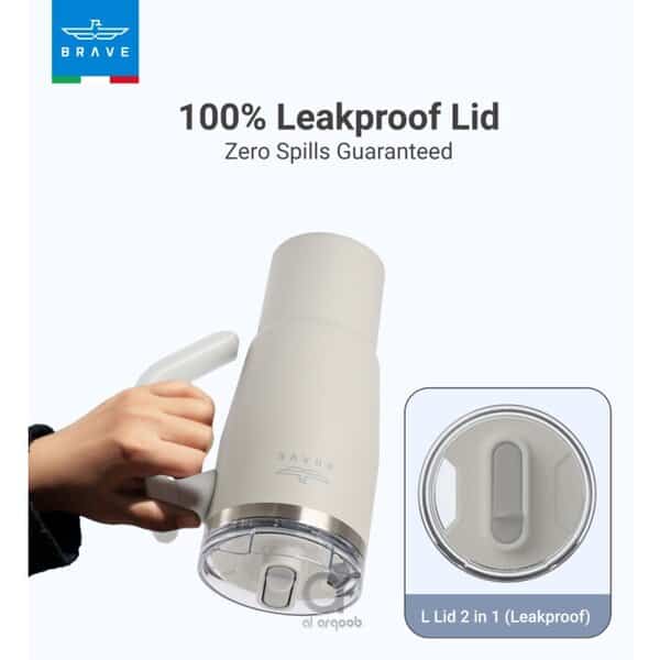 Brave Temp Guard Vacuum Insulated Travel Mug 950ml - Light Grey product photo
