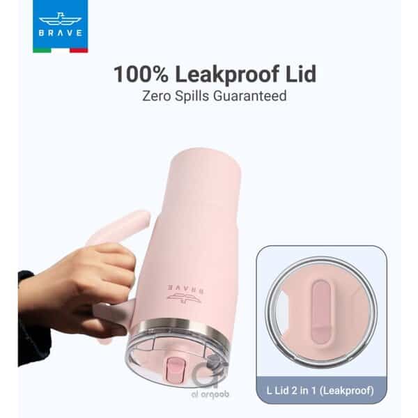 Brave Temp Guard Vacuum Insulated Travel Mug 950ml - Light Pink product photo