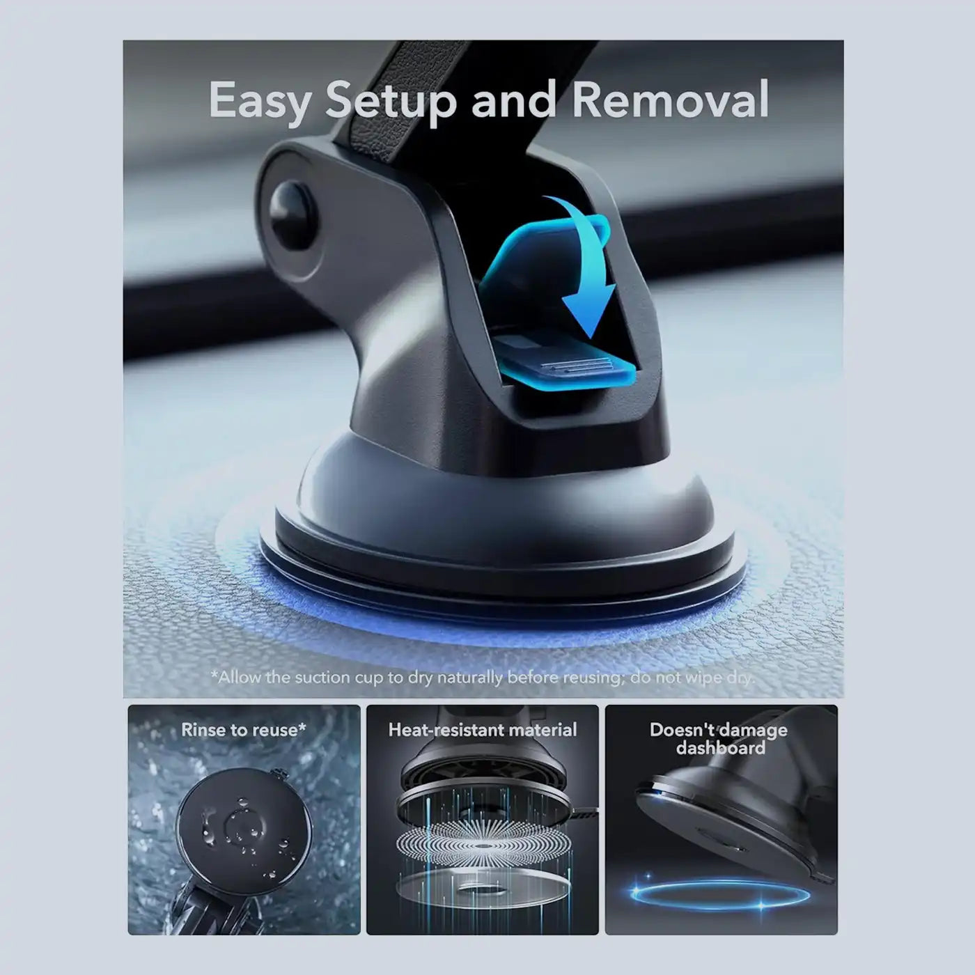 ESR HaloLock Magsafe Dashboard - Windshield Phone Mount additional product image
