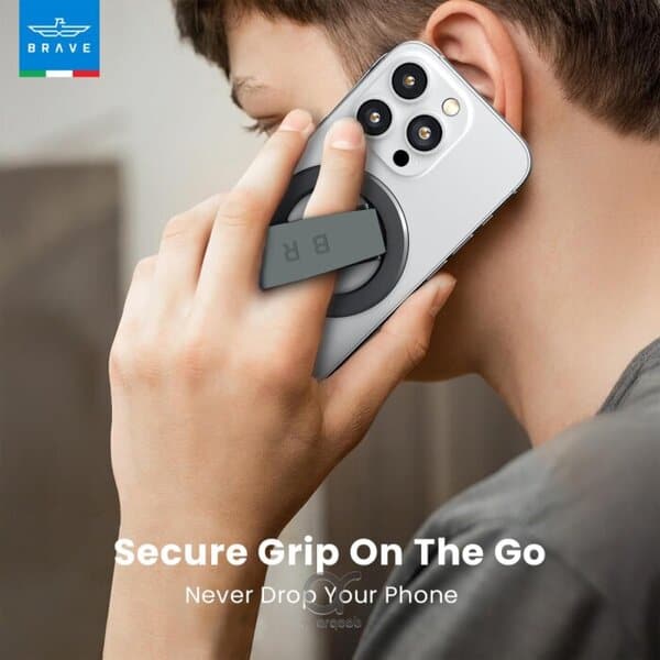 Brave GRIP 3 in 1 Magnetic Grip & Kickstand Gray additional product image