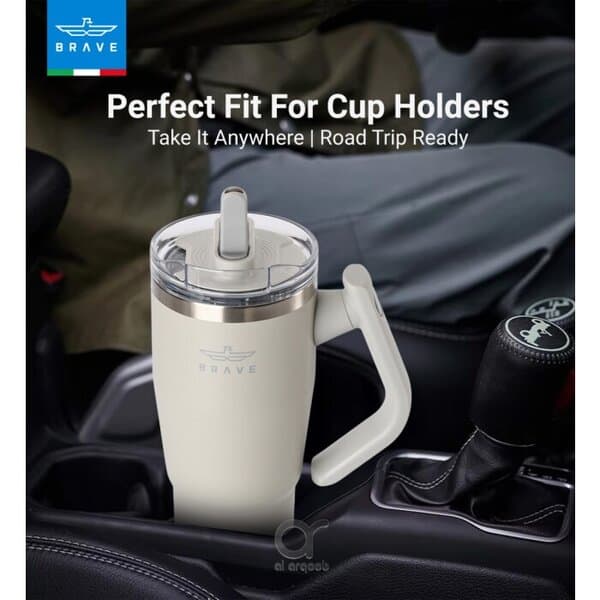 Brave Temp Guard Vacuum Insulated Travel Mug 950ml - Light Grey additional product image