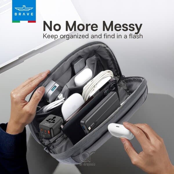 Brave Travel Kit 5-in-1 Tech Pouch Travel Accessories power bank product image