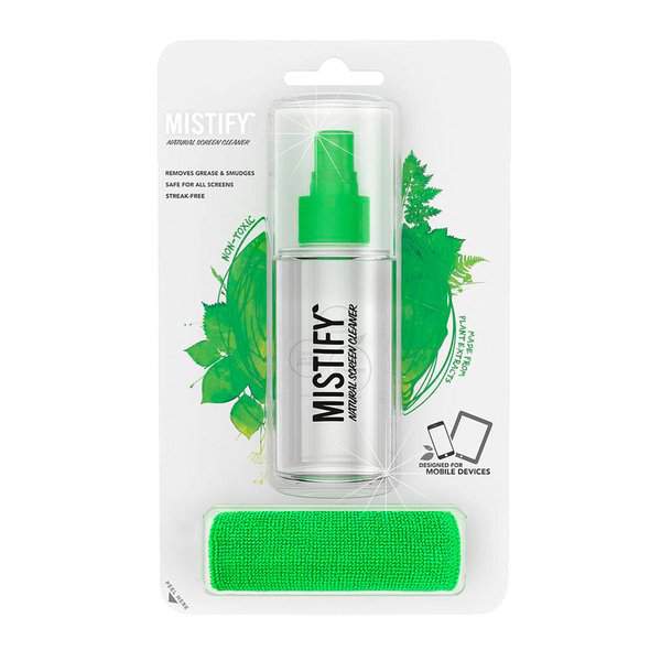 Mistify 120ml Spray Bottle Natural Screen Cleaner with 1 Microfibre Clot