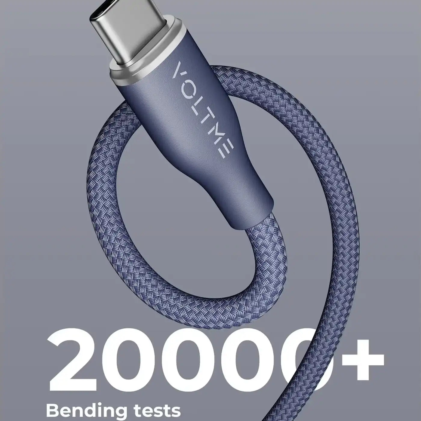 Voltme PowerLink RUGG USB-A to USB-C Cable 60W / 1M – Blue