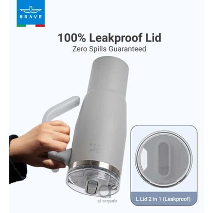 Brave Temp Guard Vacuum Insulated Travel Mug 1200ml - Dark Grey product image