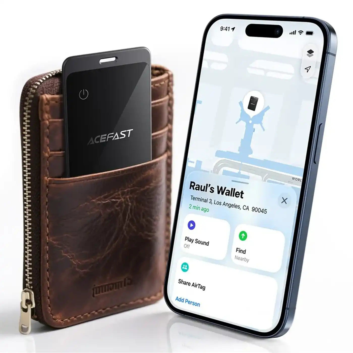 Acefast SmartTag S3 for iOS Series Gray