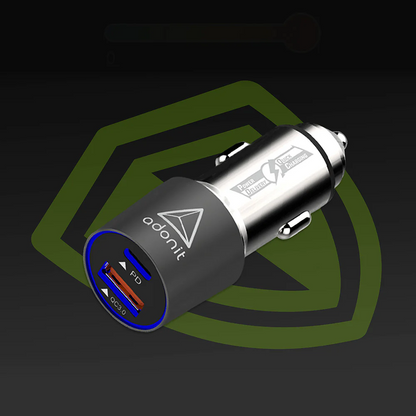 Adonit Fast Car Charge USB C PD + Q C 3 0 24W product image