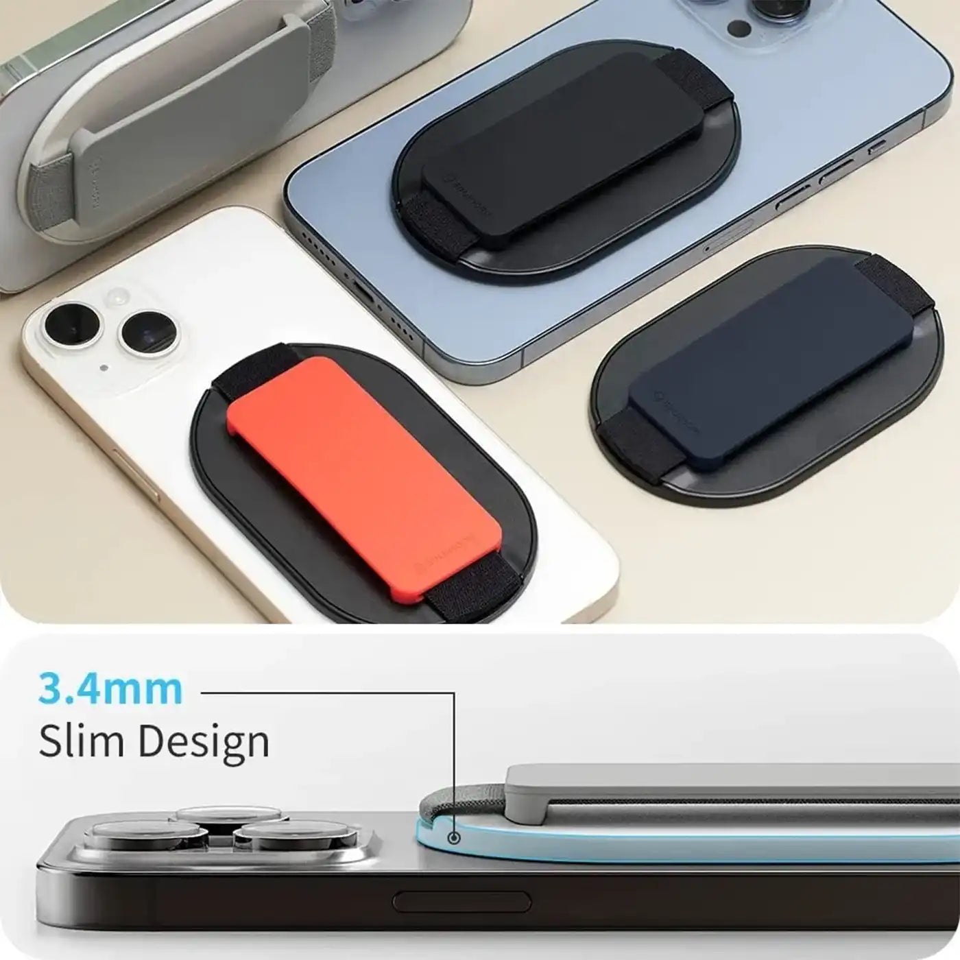 Sinjimoru Magsafe Grip - Light Gray