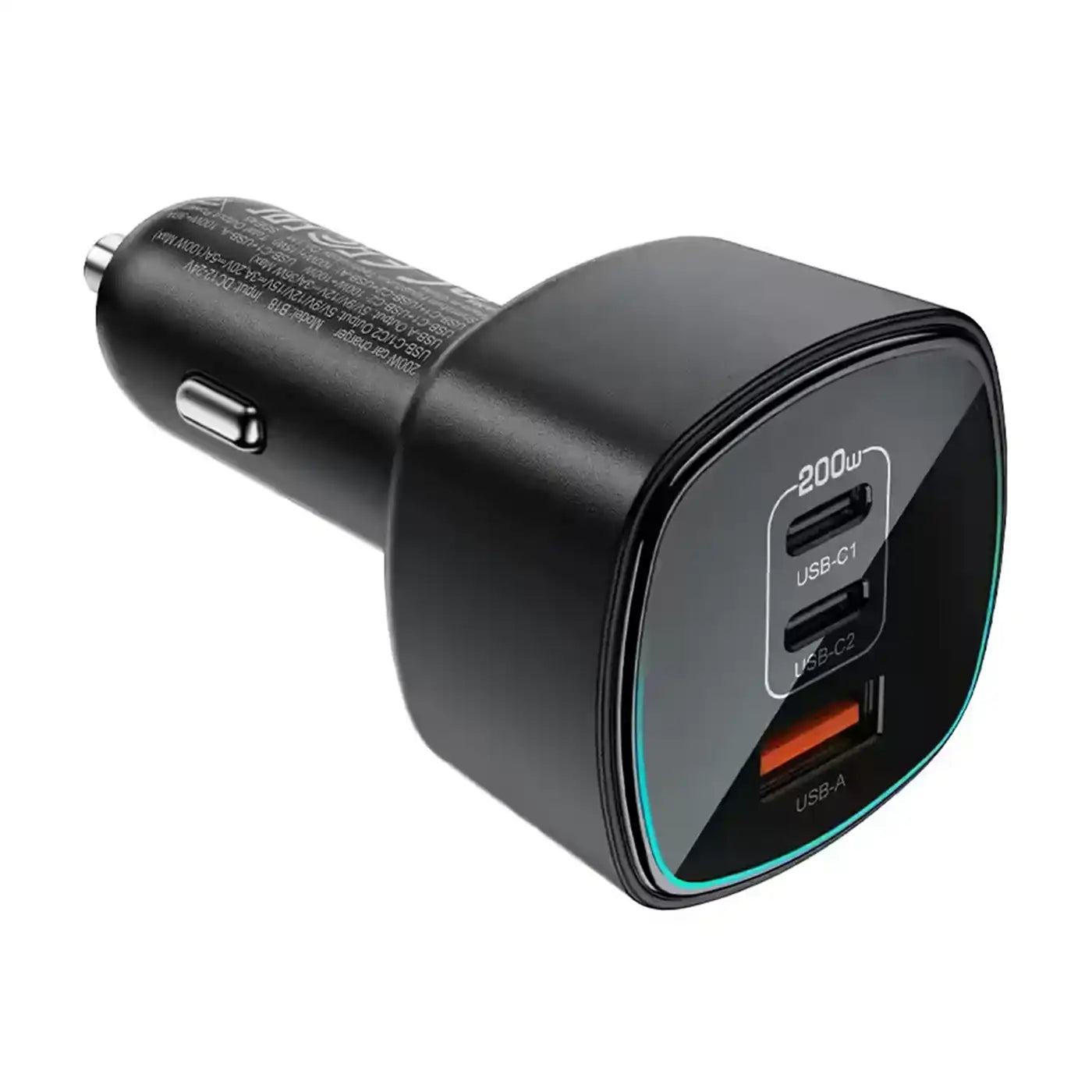 Acefast Fast Charge Car Charger B18 200W (2xUSB-C + 1xUSB-A)