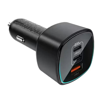 Acefast Fast Charge Car Charger B18 200W (2xUSB-C + 1xUSB-A)