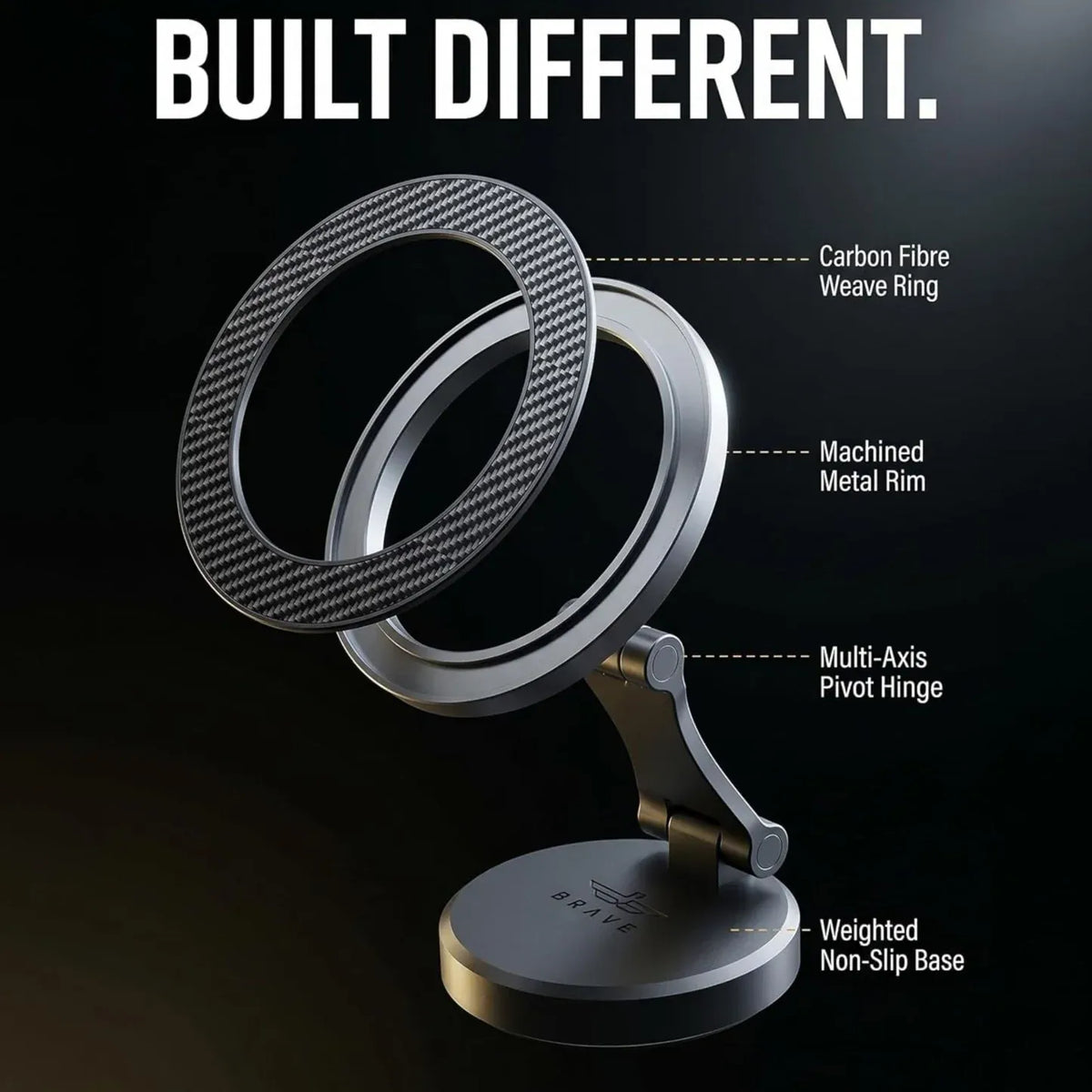 Brave Magsafe Car Mount BHL-64- Black