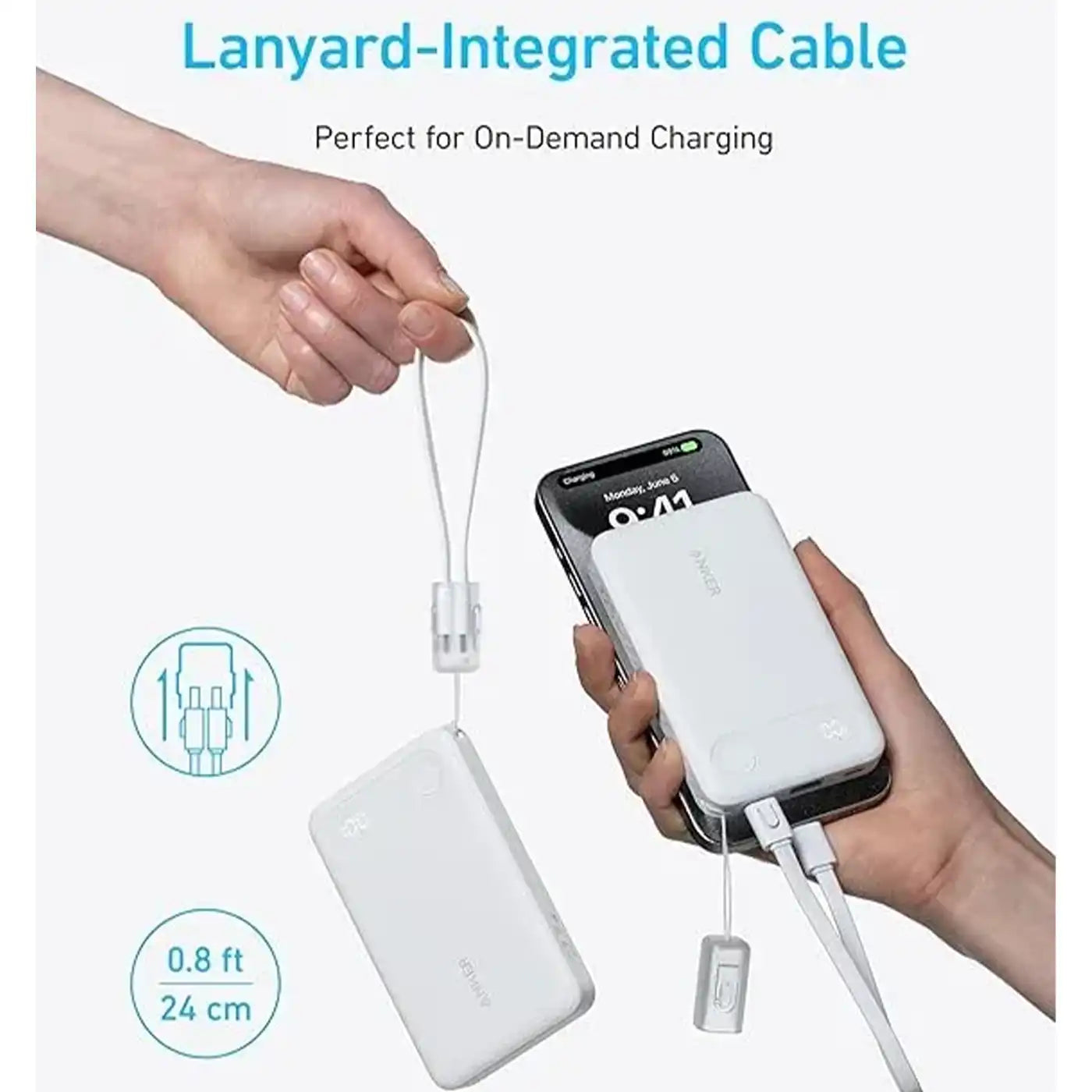 Anker Power Bank 10000mAh 22 5W Fast Charging White product image