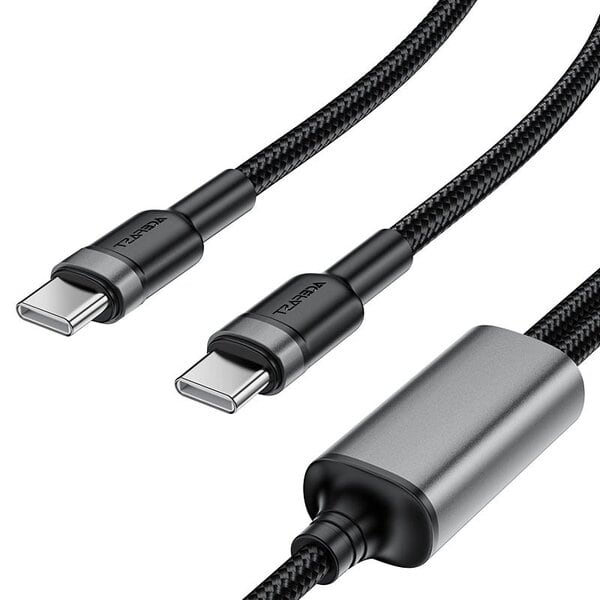 Acefast Charging Data Cable C22-02 USB-C to 2xUSB-C 100W 1 2M product photo