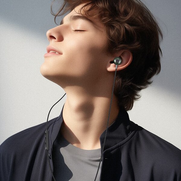 Acefast Wired Earphones L4 Black product photo