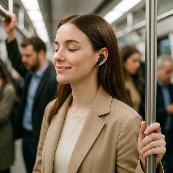 Acefast TWS Earbuds W5 HYBRID ANC ENC product photo