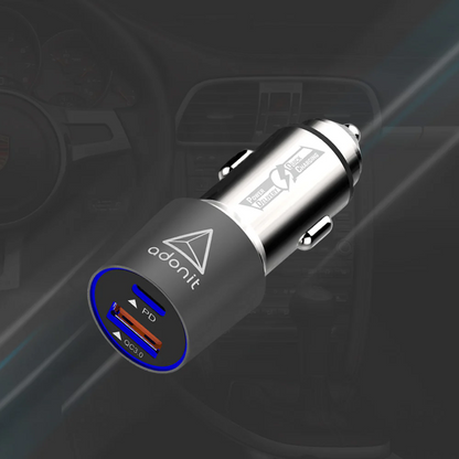 Adonit Fast Car Charge USB C PD + Q C 3 0 24W additional product image