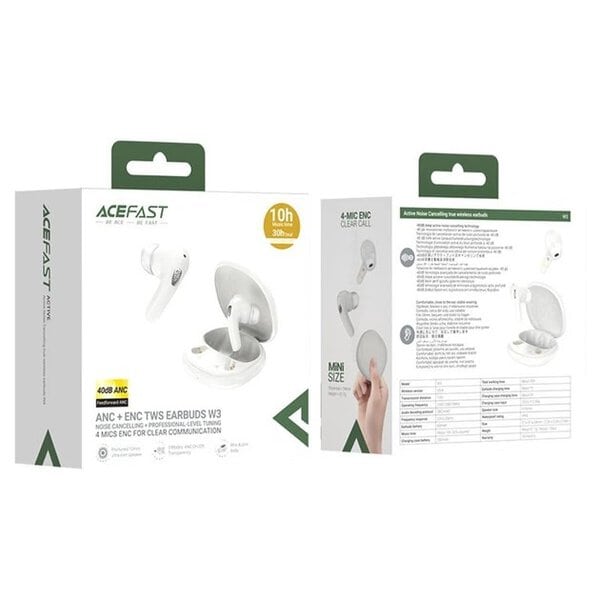 Acefast W3 Bluetooth Handsfree TWS ANC White product image