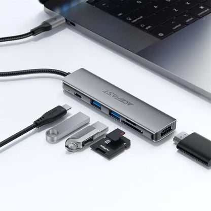 Acefast USB-C Docking Station J18 6-in-1