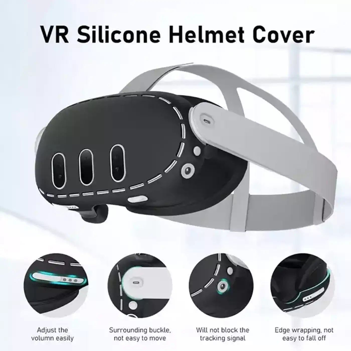 Oculus Silicone Protective Face Case for Meta Quest 3 - Black additional product image