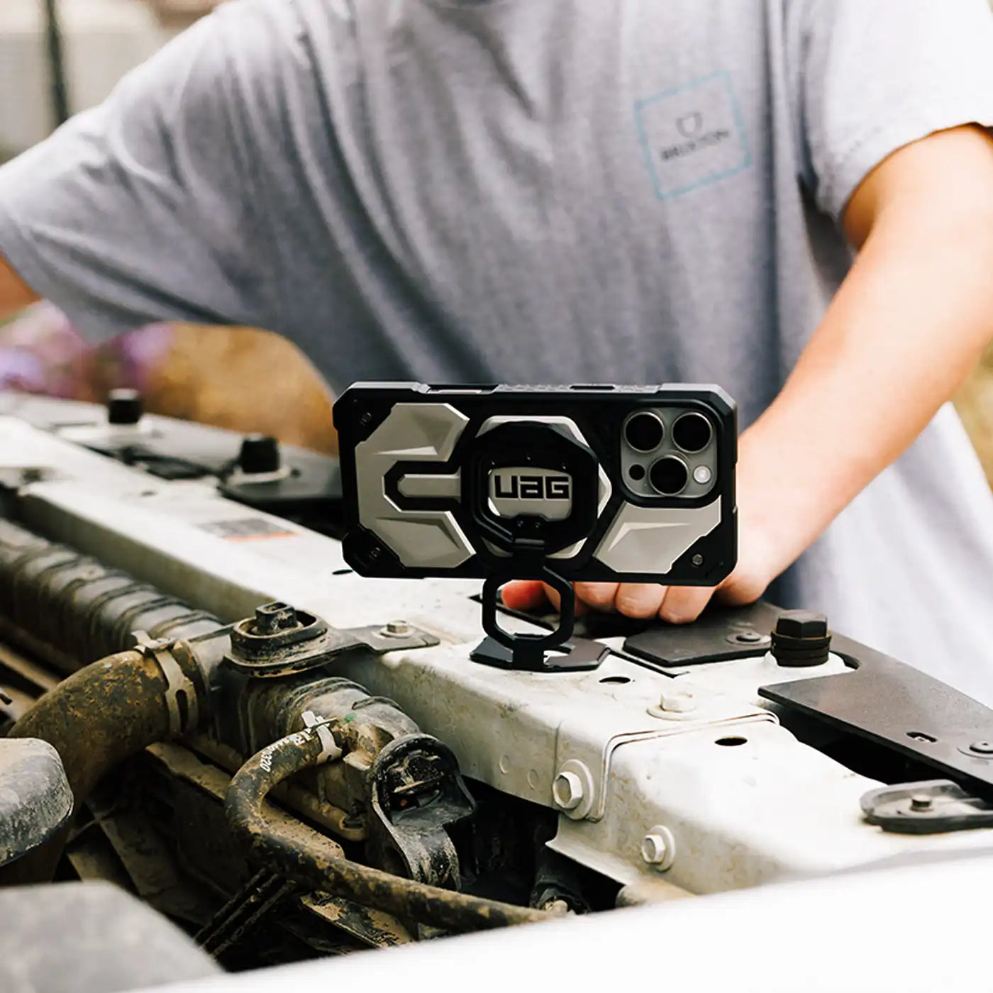 UAG Magnetic Phone Grip & Stand with Built-in Bottle Opener