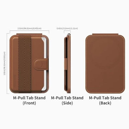 Sinjimoru M-Pull Tab Stand Magsafe Wallet Brown product image