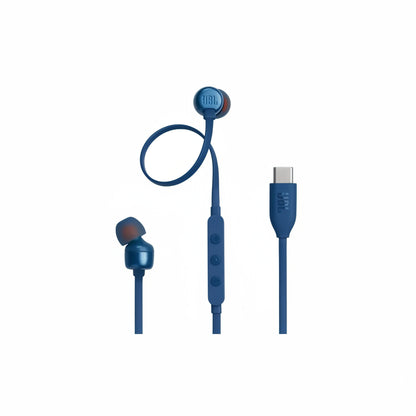 JBL Tune 310C USB-C Wired Hi-Res In-Ear Headphones (Blue)