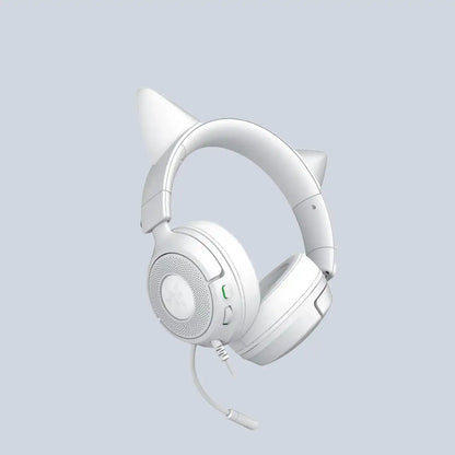 Razer kraken kitty v3 x - gaming headset - white product photo
