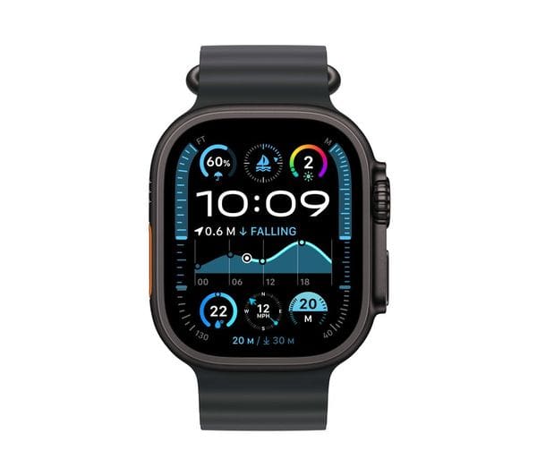 Apple Watch Ultra 2 Cellular - 49 mm Black Titanium Case with Black Ocean Band