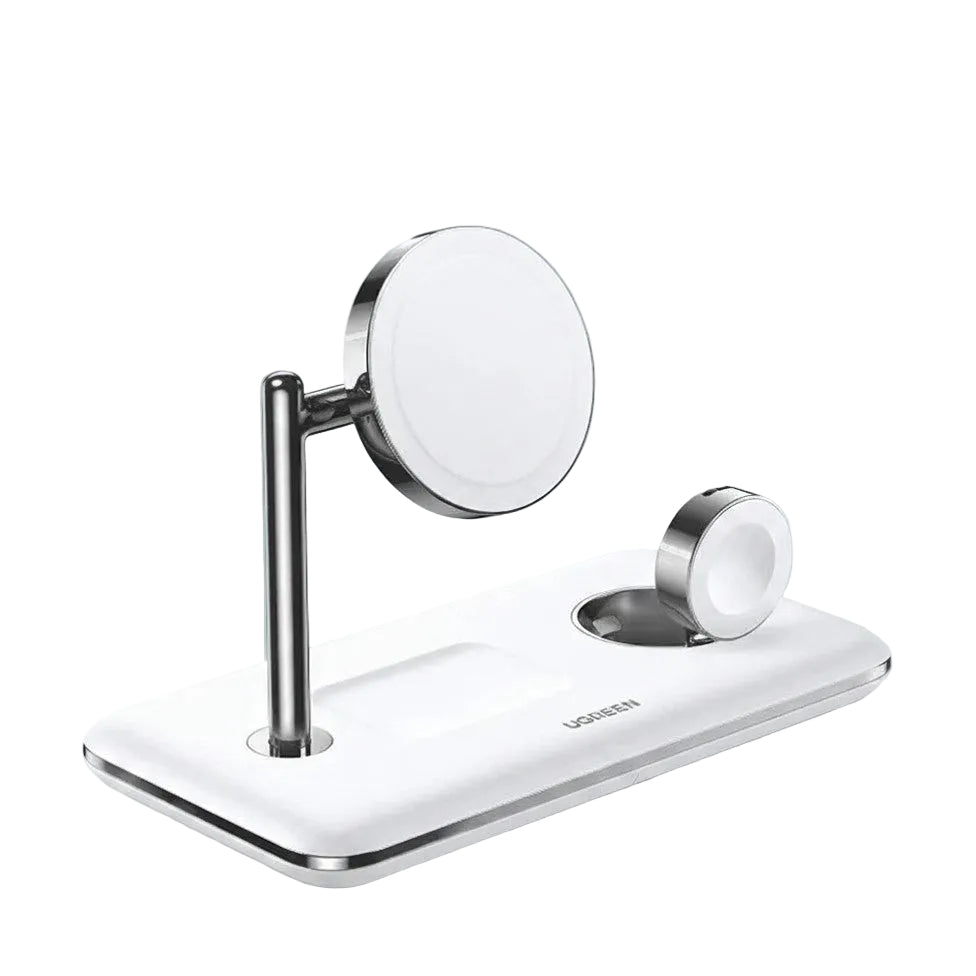 Ugreen 3-in-1 MagSafe Wireless Charging Station - White charger product photo