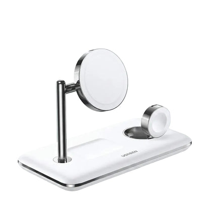 Ugreen 3-in-1 MagSafe Wireless Charging Station - White charger product photo