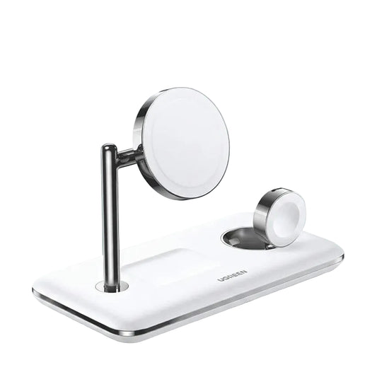 Ugreen 3-in-1 MagSafe Wireless Charging Station - White charger product photo