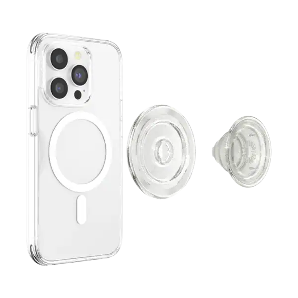 PopSockets PopGrip for MagSafe- Clear Glitter product photo