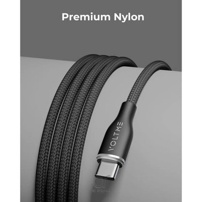 Voltme Powerlink Rugg Double Type C to Type C 3A 1 0M Grey Blue product photo