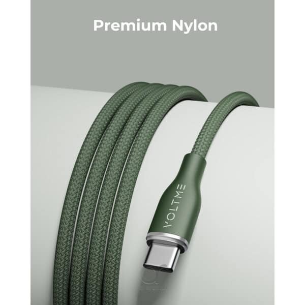 Voltme Powerlink Rugg Double Type C to Type C 3A 1 0M- Dark Green product photo