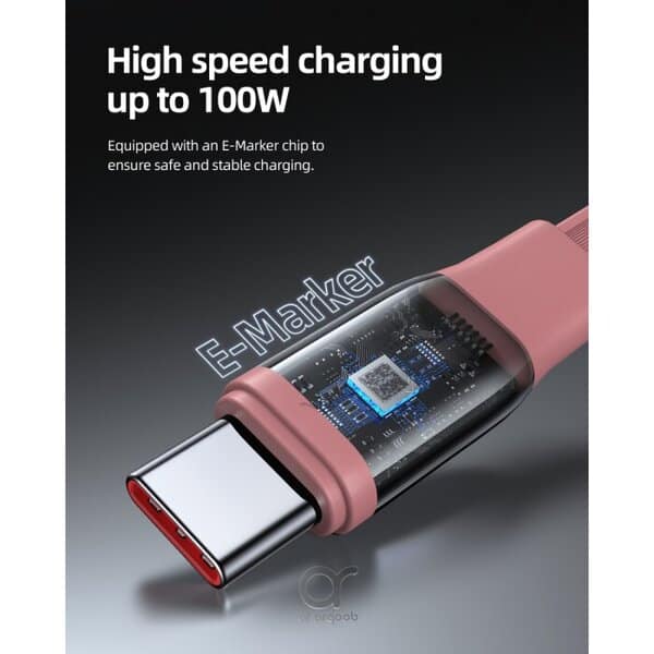 Voltme Powerlink YoYo Cable 5A 1 0M Retractable Type C to Type C -Pink