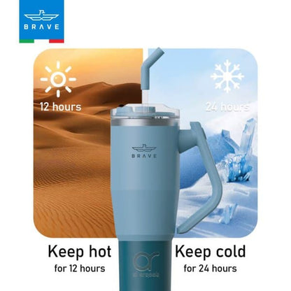 Brave Temp Guard Vacuum Insulated Travel Mug 1200mL - Blue product photo