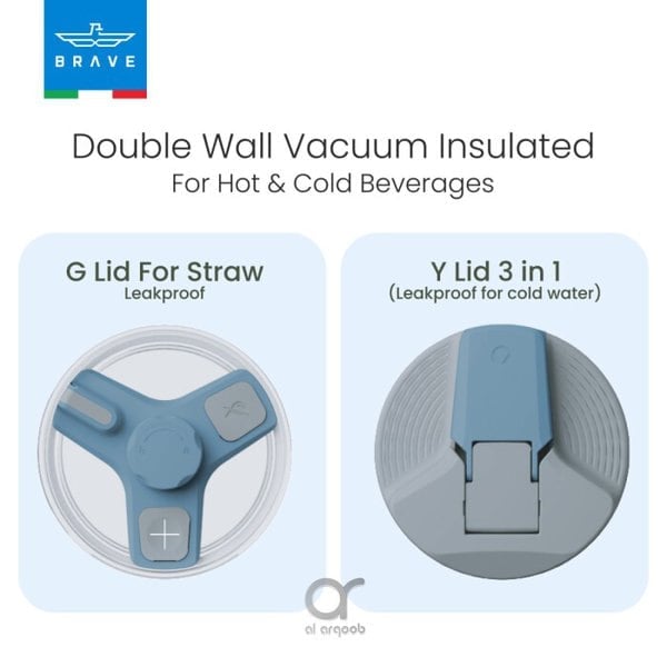 Brave Temp Guard Vacuum Insulated Travel Mug 1200mL - Blue product image