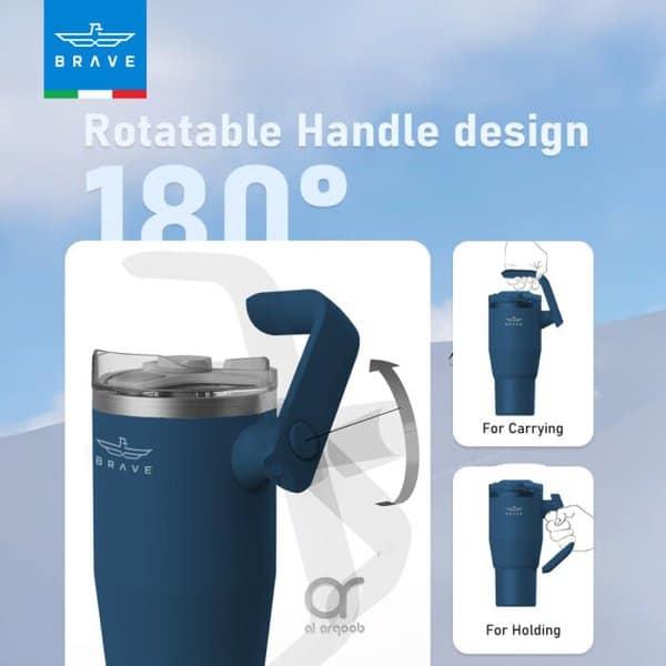 Brave Temp Guard Vacuum Insulated Travel Mug 1200mL - Navy Blue product photo