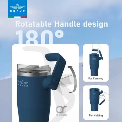 Brave Temp Guard Vacuum Insulated Travel Mug 1200mL - Navy Blue product photo