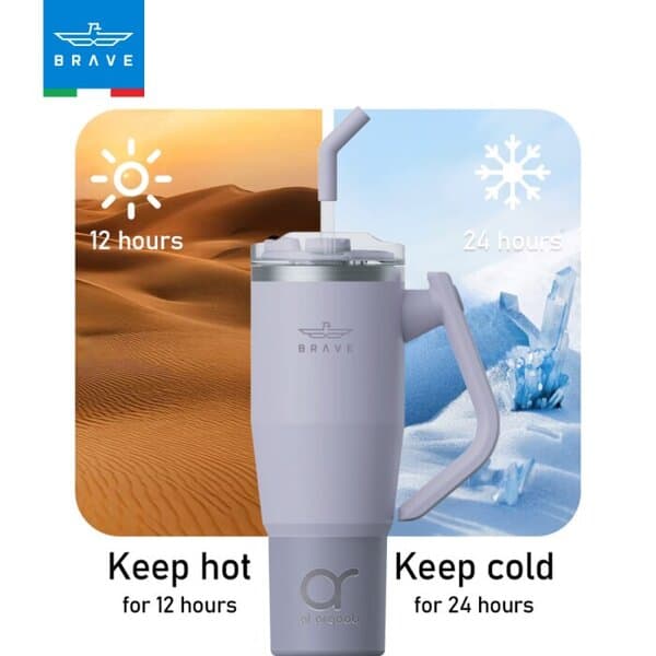 Brave Temp Guard Vacuum Insulated Travel Mug 950ml - Purple product photo