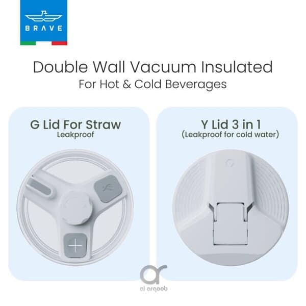 Brave Temp Guard Vacuum Insulated Travel Mug 1200mL - White additional product image