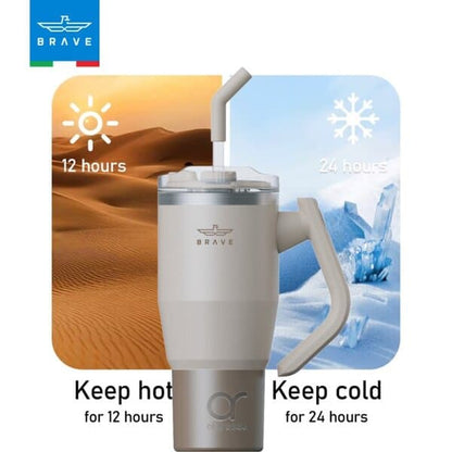 Brave Temp Guard Vacuum Insulated Travel Mug 950ml - Beige product photo