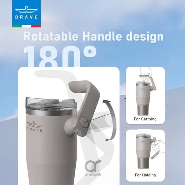 Brave Temp Guard Vacuum Insulated Travel Mug 950ml - Beige additional product image