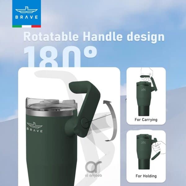 Brave Temp Guard Vacuum Insulated Travel Mug 1200mL - Green product photo