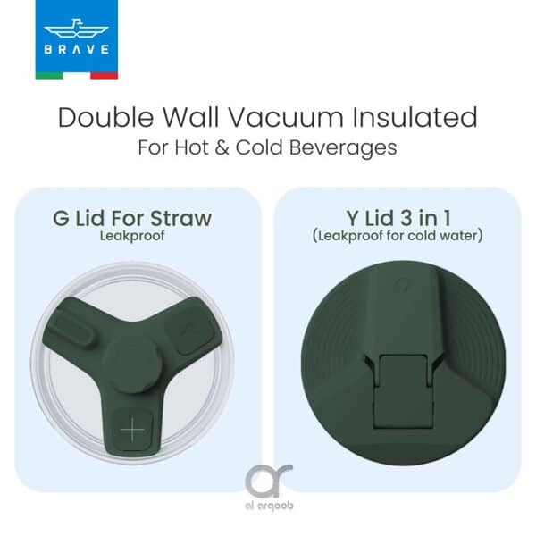 Brave Temp Guard Vacuum Insulated Travel Mug 1200mL - Green additional product image