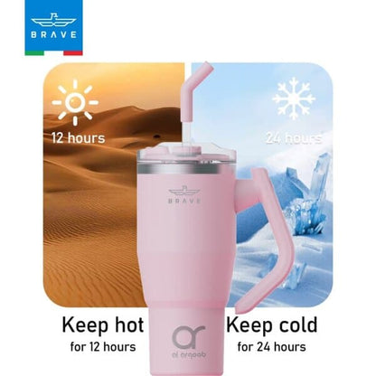 Brave Temp Guard Vacuum Insulated Travel Mug 950ml - Pink product photo