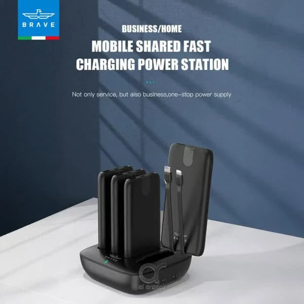 BRAVE 4-in-1 Portable Slim Power Bank Station product photo