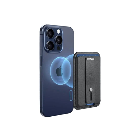 ESR Magsafe Leather Grip Wallet - Midnight Black product photo