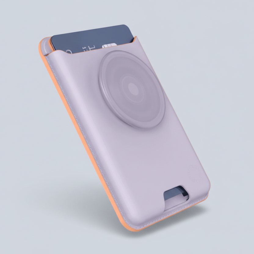 PopSockets Softgoods PopWallet+ for MagSafe-Pale Lavender product photo